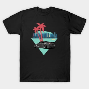 R35 GTR Skyline Miami JDM Tuning Car T-Shirt